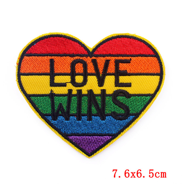 Naszywki LGBTQ+ tęczowe, termoprzylepne, haftowane - LGBT żelazko, odznaki na ubrania, plecak - Wianko - 4