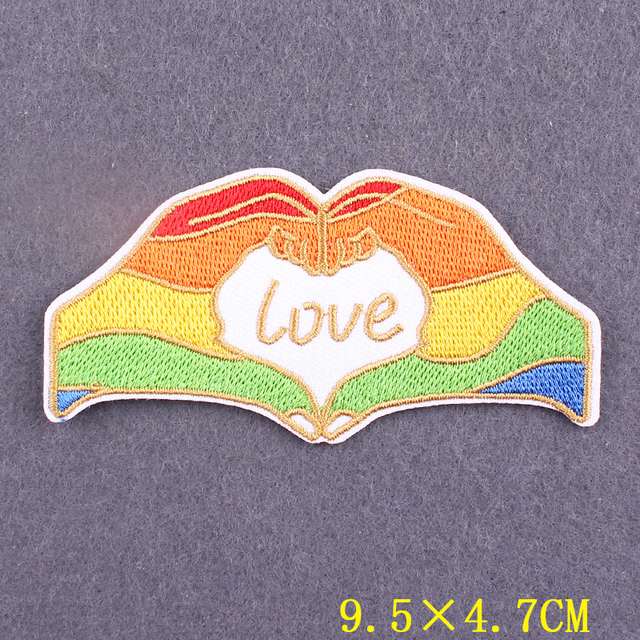 Naszywki LGBTQ+ tęczowe, termoprzylepne, haftowane - LGBT żelazko, odznaki na ubrania, plecak - Wianko - 19