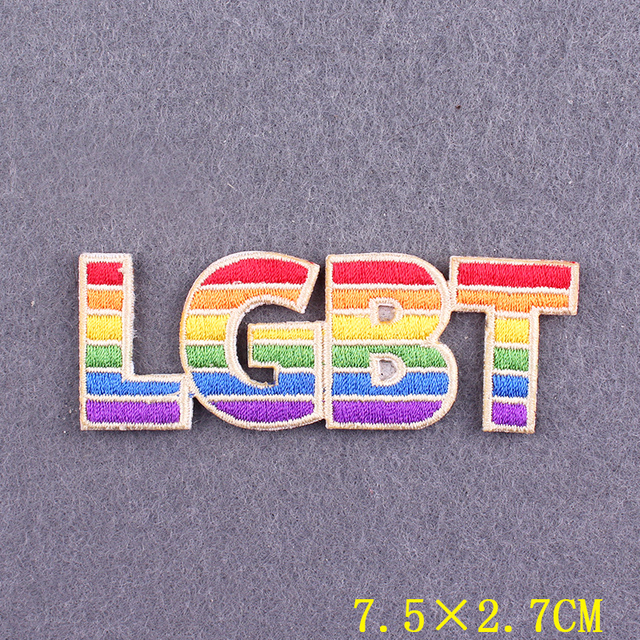 Naszywki LGBTQ+ tęczowe, termoprzylepne, haftowane - LGBT żelazko, odznaki na ubrania, plecak - Wianko - 30