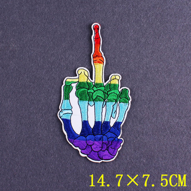 Naszywki LGBTQ+ tęczowe, termoprzylepne, haftowane - LGBT żelazko, odznaki na ubrania, plecak - Wianko - 24