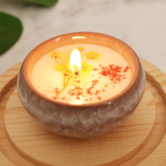 Zestaw 10 ceramicznych świeczników w słoikach z okrągłym pojemnikiem do tworzenia świec Ice Cracked Cup, idealny na prezenty lub jako futerał do przechowywania słodyczy - Wianko - 2