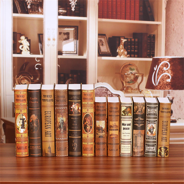 Luksusowa europejska retro dekoracja religijna książka kreatywna ozdoba domowa miniatura zdjęcia rekwizyt książki - Wianko - 8