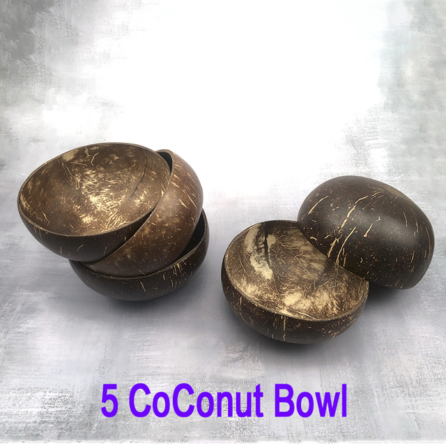Miseczka kokosowa naturalna z drewnianą łyżką - Wianko - 25