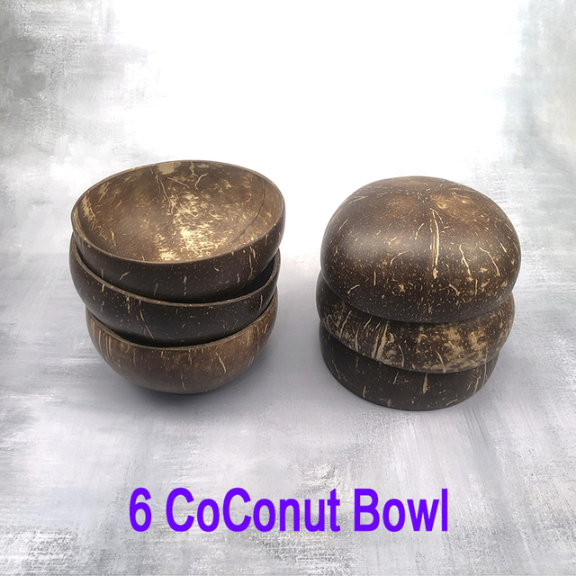 Miseczka kokosowa naturalna z drewnianą łyżką - Wianko - 27