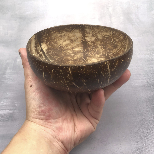 Miseczka kokosowa naturalna z drewnianą łyżką - Wianko - 13