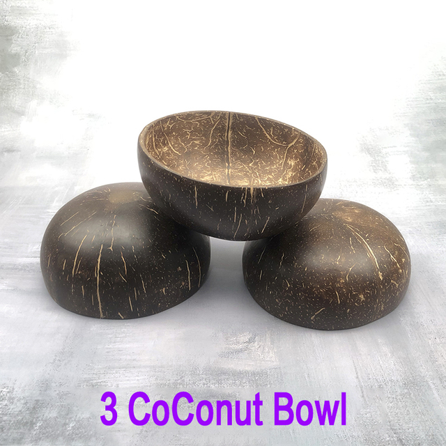 Miseczka kokosowa naturalna z drewnianą łyżką - Wianko - 21