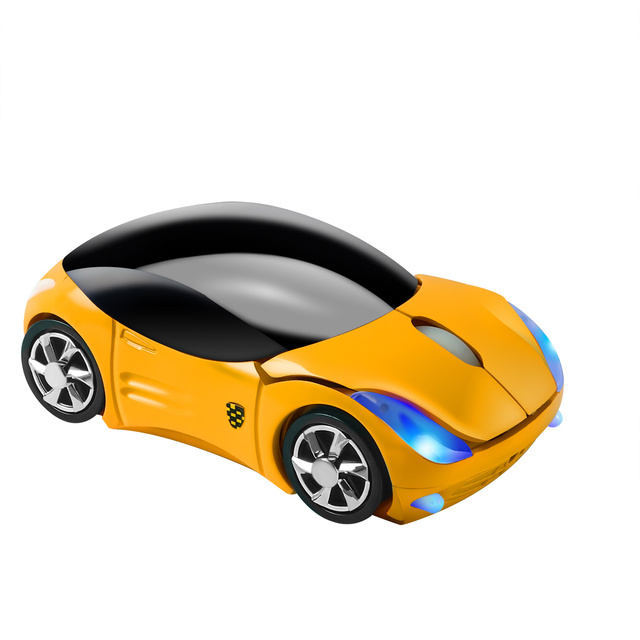 Mini mysz bezprzewodowa 2.4G w kształcie samochodu, projekt ślicznej Mause, 1600 dpi optyczna USB dla dzieci, dziewczyn na Laptop, PC, Notebook - różowa - Wianko - 23