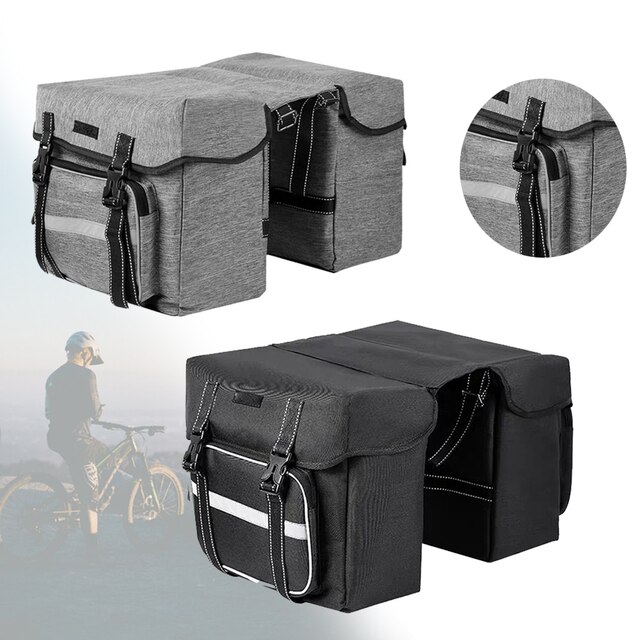 Pojemna wodoodporna torba rowerowa 28L na siodło, uniwersalne akcesoria Pannier Pack do przechowywania na tylne siedzenie - Wianko - 11