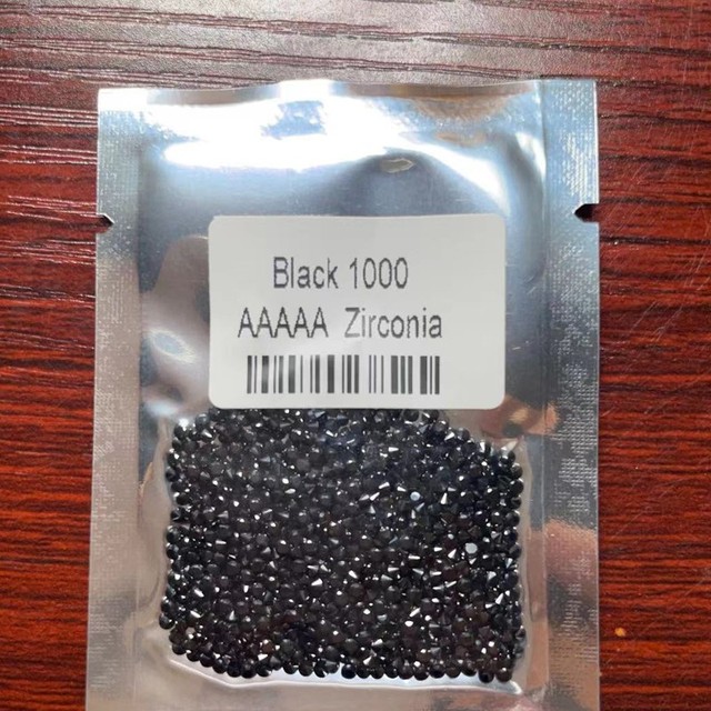 1000 sztuk 10 kolorowych koralików z syntetycznymi kamieniami CZ, jakość 5A, średnica 0.8-3.0mm - Wianko - 6