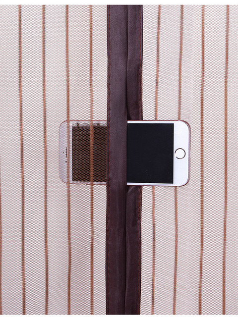 Zasłona panelowa z magnetycznym ekranem przeciwinsektyjnym z pełną ramą i samoprzylepnymi drzwiami - Wianko - 19