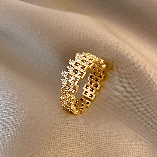 Koreański pierścień damska biżuteria 2022 w nowej kolekcji - prosty, wszechstronny i wytworny w geometricznym stylu - Wianko - 7