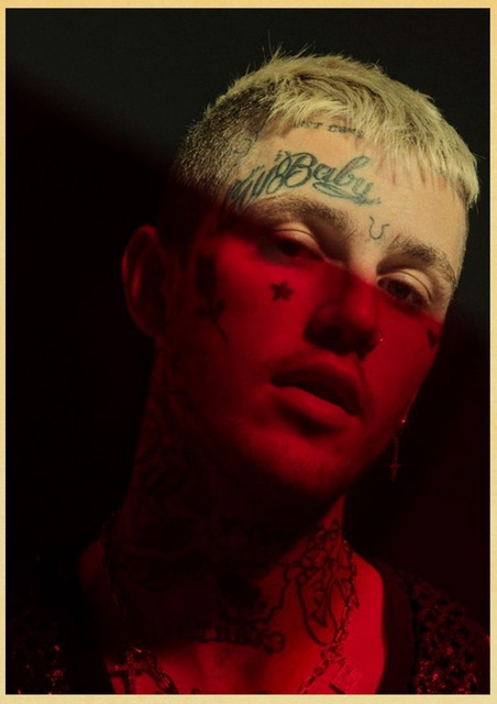 Lil Peep - dekoracyjny plakat z retro motywem amerykańskiego hip hopu do wystrój domu - Wianko - 16