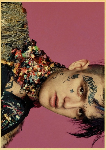 Lil Peep - dekoracyjny plakat z retro motywem amerykańskiego hip hopu do wystrój domu - Wianko - 17