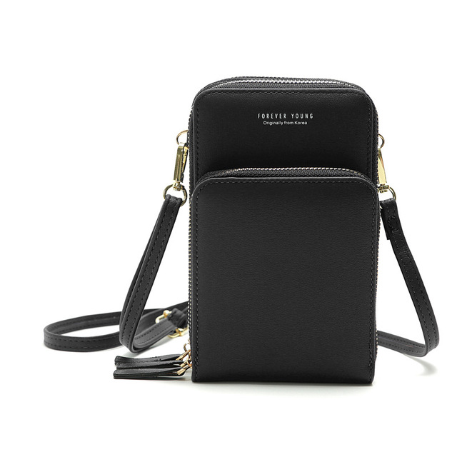 Uniwersalna torba na telefon PU skóra mini portfel na ramię do Huawei Samsung iPhone Xiaomi - Wianko - 21