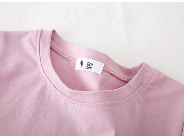 Nowe chłopięce koszulki dziecięce 2021 Solidny Kolor Bawełniane 4006 - Rozmiar 38 - Wianko - 65