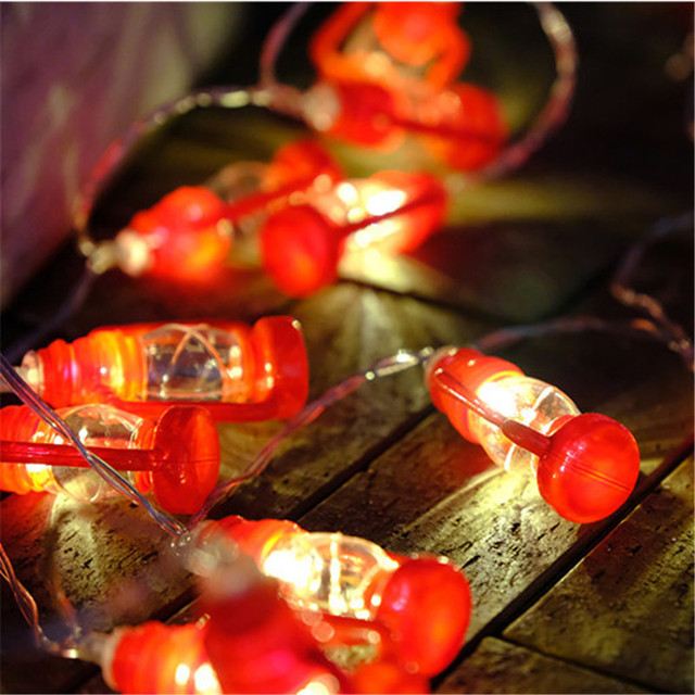 10-led Ramadan Decor - Plastikowa latarnia girlanda żarówek LED - Światła Ramadan Kareem Decor - Prezent na Eid al-Fitr - Festival zaopatrzenie firm - Wianko - 9
