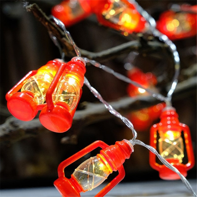 10-led Ramadan Decor - Plastikowa latarnia girlanda żarówek LED - Światła Ramadan Kareem Decor - Prezent na Eid al-Fitr - Festival zaopatrzenie firm - Wianko - 4