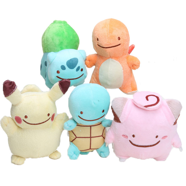 Pluszowa lalka Anime 12-18cm Charmander Squirtle Bulbasaur Clefairy Ditto Metamon - Wianko - 1