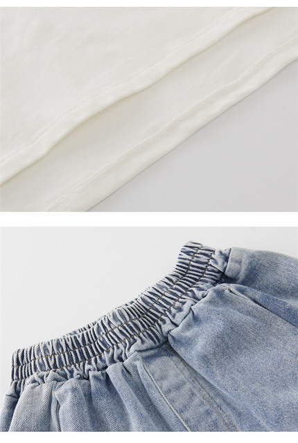 Dziewczyny - Zestaw 2 sztuk odzieży Cartoon: Bluza + spodnie jeansowe - zimowe ubrania dla dzieci - Wianko - 22