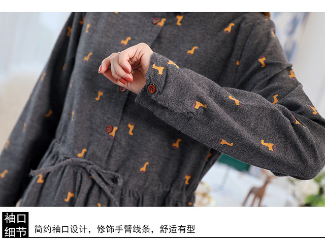 Bluzka i koszula dla ciężarnych w kratę - nowość, wiosenny fason z długim rękawem - Wianko - 19