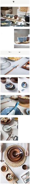 Japońskie ceramiczne zastawy stołowe - miski do zupy, makaronu, ryżu, ramenu; łyżka i kubek do herbaty - Wianko - 2