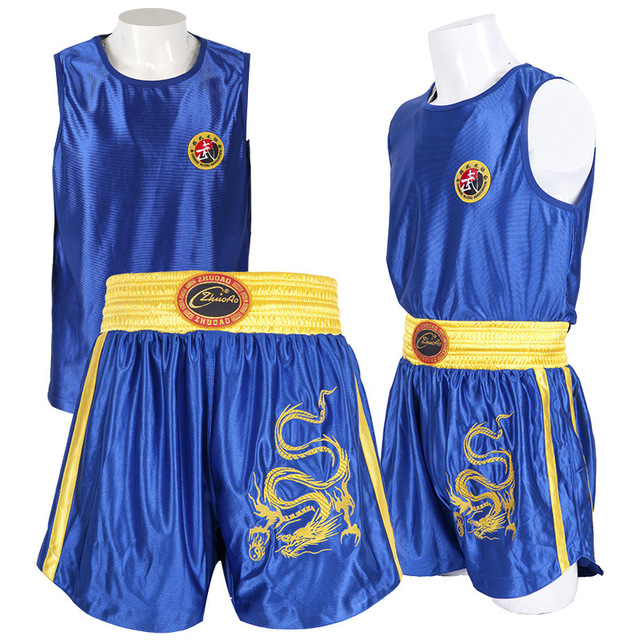 Jednolite spodenki bokserskie Sanda dla dorosłych i dzieci – Muay Thai MMA Koszula Kung Fu Wushu Sztuki Walki - Wianko - 4