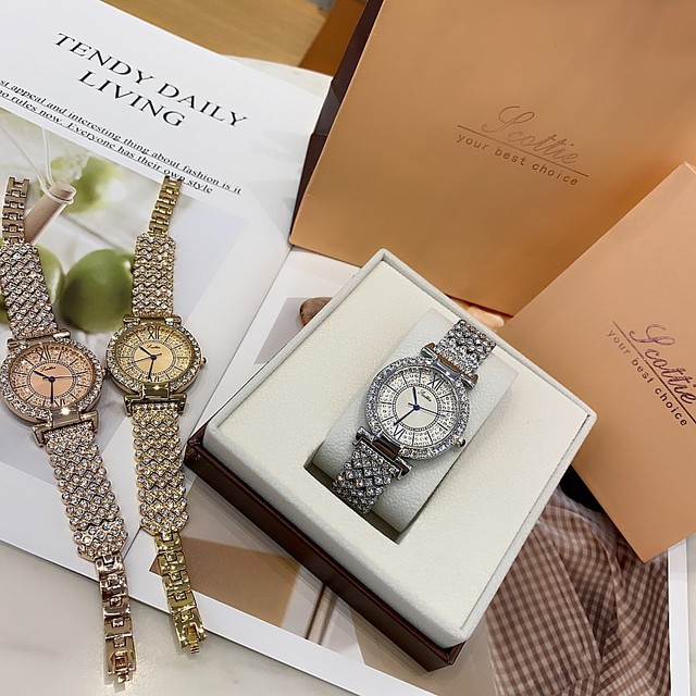Różowe złoto zegarek dla kobiet - luksusowy model z stali nierdzewnej, Rhinestone zdobienie, rzymska tarcza, kwarcowy mechanizm - Wianko - 14