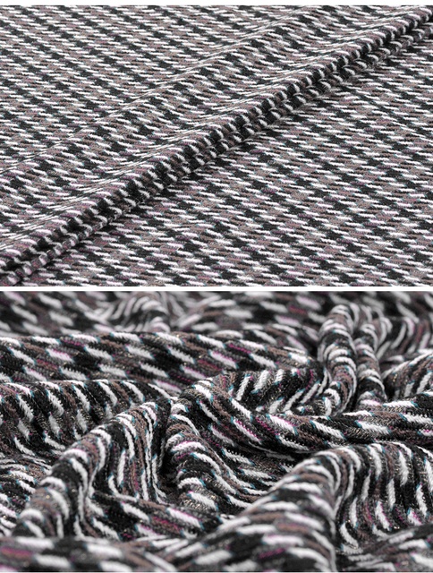 Materiał Złote nici wiskoza tkanina z wełną 147 cm szerokości- 800 g/m, na jesienne/zimowe kurtki, płaszcze i sukienki J100 - Wianko - 7