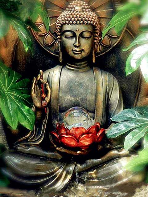 Obraz religijny z motywem Buddy w pełnym malarstwie diamentowym 5D - ręczne haftowanie krzyżem z kwadratowych kamieni DIY, idealne do dekoracji - Wianko - 13
