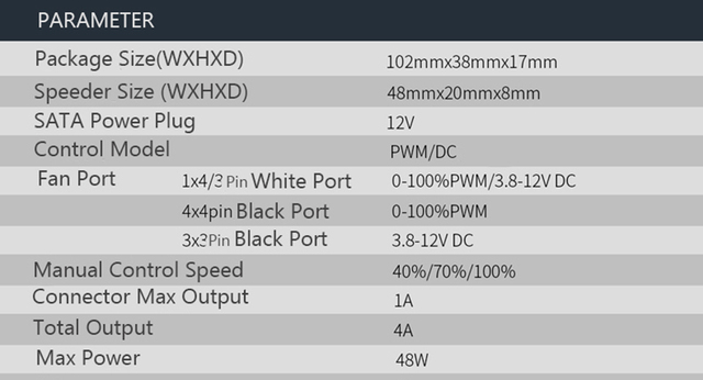 PHANTEKS PWM HUB - kontrola prędkości wentylatora, obsługa płyty głównej i sterowanie ręczne, Spliter Max x15 wentylator, 3/4 PIN, PH-PWHUB_02 - Wianko - 1