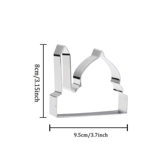 Foremka do wykrawania ciasteczek z motywem Eid Mubarak: gwiazda, księżyc, wielbłąd i meczet - Wianko - 8