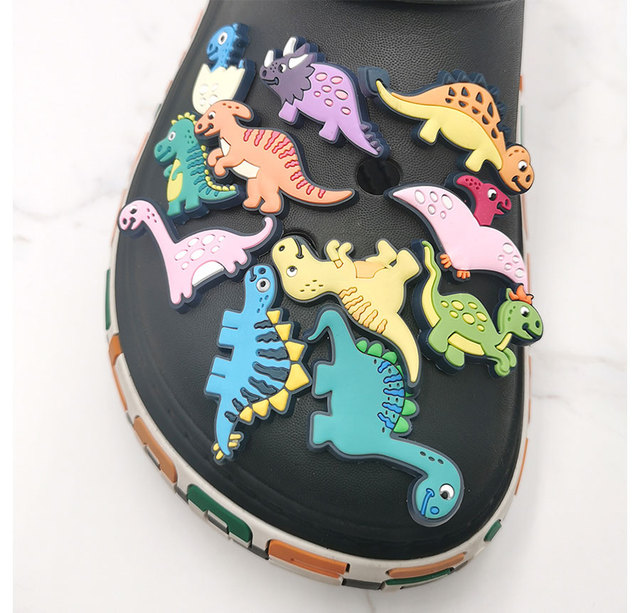 Akcesoria do butów - DIY dinozaur dekoracja - PVC klamra - funny - dzieci - prezent - Croc Charms - Wianko - 8