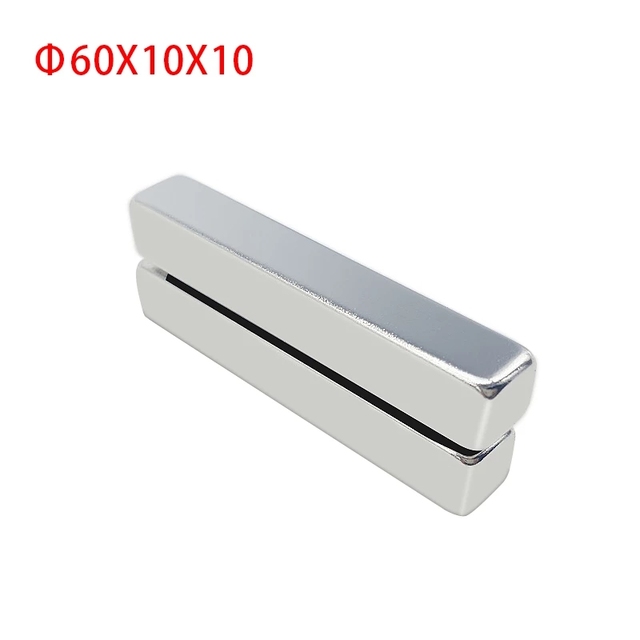 Potężny magnes neodymowy Bar 60x10x10mm - Duży prostokątny stały magnes ziem rzadkich - Wianko - 11