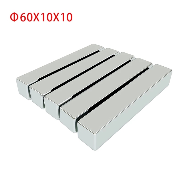 Potężny magnes neodymowy Bar 60x10x10mm - Duży prostokątny stały magnes ziem rzadkich - Wianko - 10