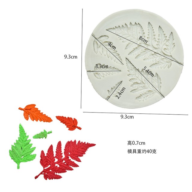 Forma silikonowa do ciastek, czekolady i dekoracji - kwiat liść róży winorośli (2021) - Wianko - 11