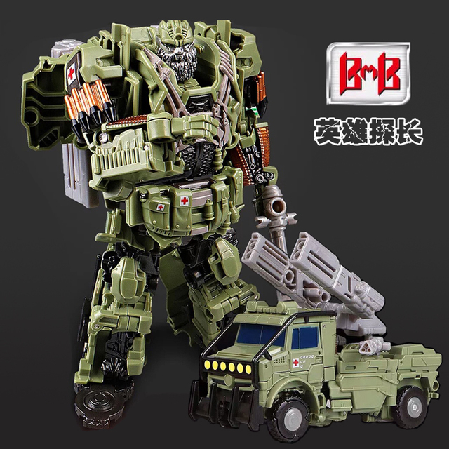 BMB AOYI - Transformująca zabawka Anime Devastator - Samochód Robot Zbiornik Ciężarówka - Figurki Postaci dla Dzieci - Prezent dla Chłopca - SS38 H6001-1B (bez pudełka) - Wianko - 17