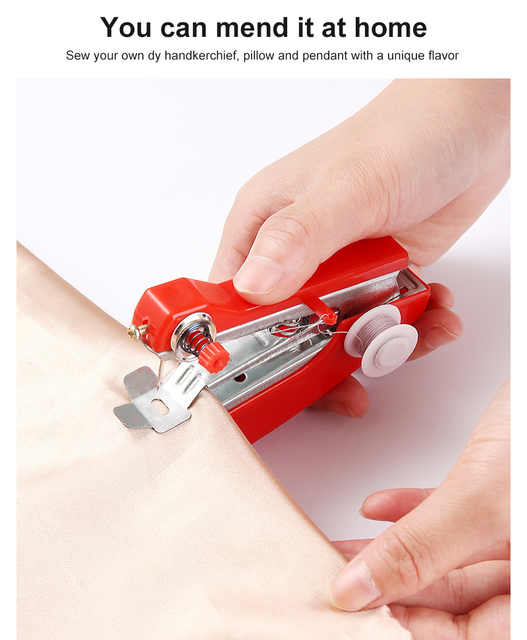 Mini ręczna maszyna do szycia ubrań - prosty w obsłudze przyrząd do szycia i naprawy tkanin - Wianko - 14