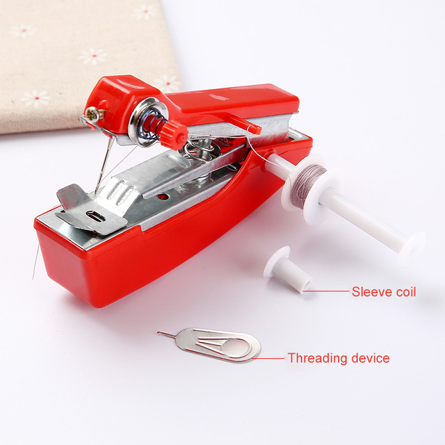 Mini ręczna maszyna do szycia ubrań - prosty w obsłudze przyrząd do szycia i naprawy tkanin - Wianko - 3