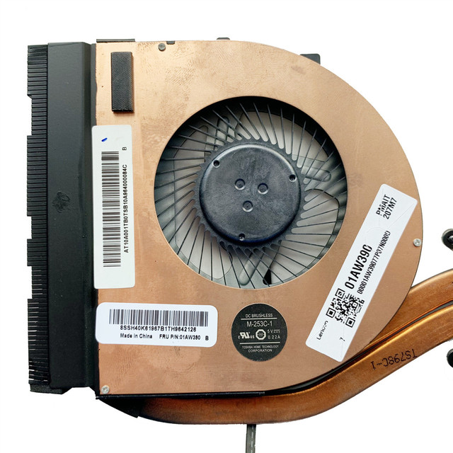 Nowy oryginalny wentylator chłodnicy CPU do Lenovo ThinkPad T460P T470P, radiator 01AW389 01AW390, 100% testowany i szybka dostawa - Wianko - 2