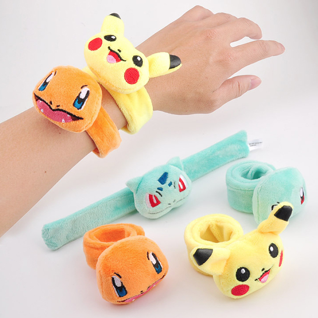 Pluszowa bransoletka Pokemon z nadgarstkiem - Pikachu, Squirtle, Charmander - prezent dla dzieci, lalka sukienka na wakacje - Pluszowe zwierzęta - Wianko - 1