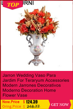 Złoty dekoracyjny wazon Vazo jarron deco maison na kwiaty teraryum jarrones decorativos moderno - Wianko - 7
