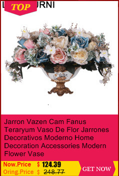 Złoty dekoracyjny wazon Vazo jarron deco maison na kwiaty teraryum jarrones decorativos moderno - Wianko - 6