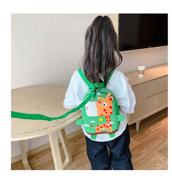 Regulowany plecak z szelkami bezpieczeństwa dla dzieci Cartoon Baby - żyrafa - Wianko - 5