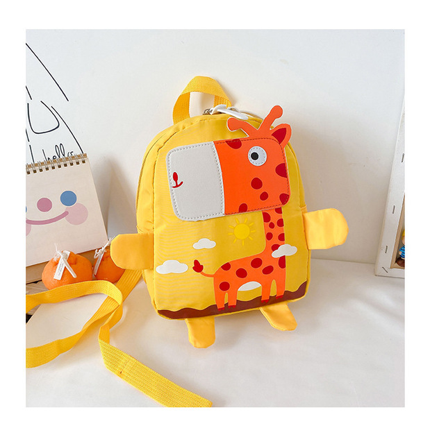 Regulowany plecak z szelkami bezpieczeństwa dla dzieci Cartoon Baby - żyrafa - Wianko - 13