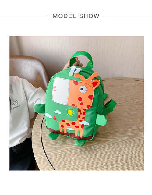 Regulowany plecak z szelkami bezpieczeństwa dla dzieci Cartoon Baby - żyrafa - Wianko - 4