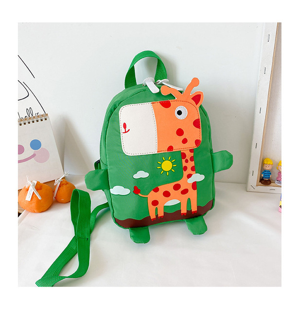 Regulowany plecak z szelkami bezpieczeństwa dla dzieci Cartoon Baby - żyrafa - Wianko - 14
