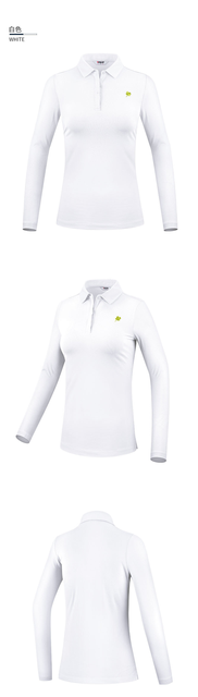 Koszulka damska golfowa PGM jesienno-zimowa z długim rękawem - utrzymuje ciepło, idealna na sporty outdoor, slim fit. (YF446) - Wianko - 4
