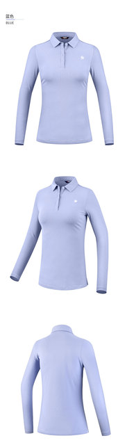 Koszulka damska golfowa PGM jesienno-zimowa z długim rękawem - utrzymuje ciepło, idealna na sporty outdoor, slim fit. (YF446) - Wianko - 7