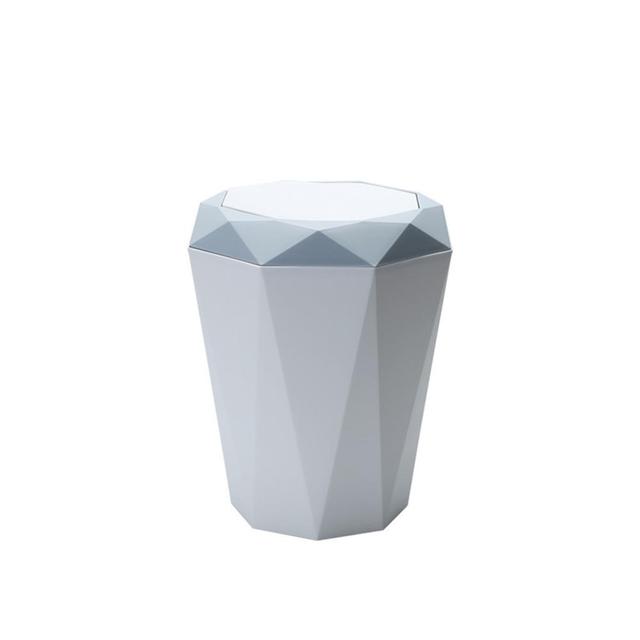 Kosz na śmieci styl skandynawski typ klapy S M L diamentowy kształt kuchnia łazienka biuro dom salon - Wianko - 10