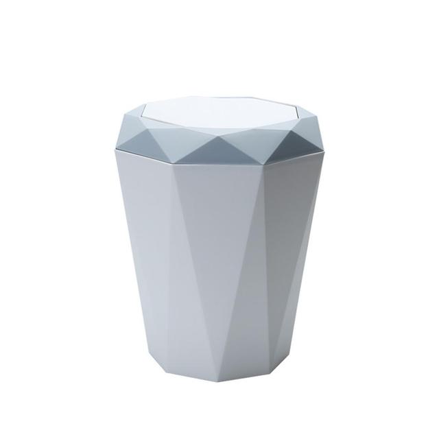 Kosz na śmieci styl skandynawski typ klapy S M L diamentowy kształt kuchnia łazienka biuro dom salon - Wianko - 11
